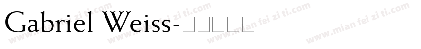 Gabriel Weiss字体转换